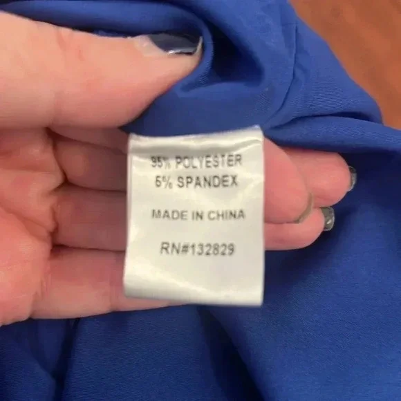 Superdown royal blue satin one shoulder mini dress Medium NWT - Picture 11 of 11